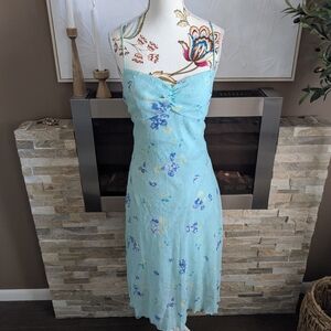 Jonathan Martin Light Blue One Shoulder Dress